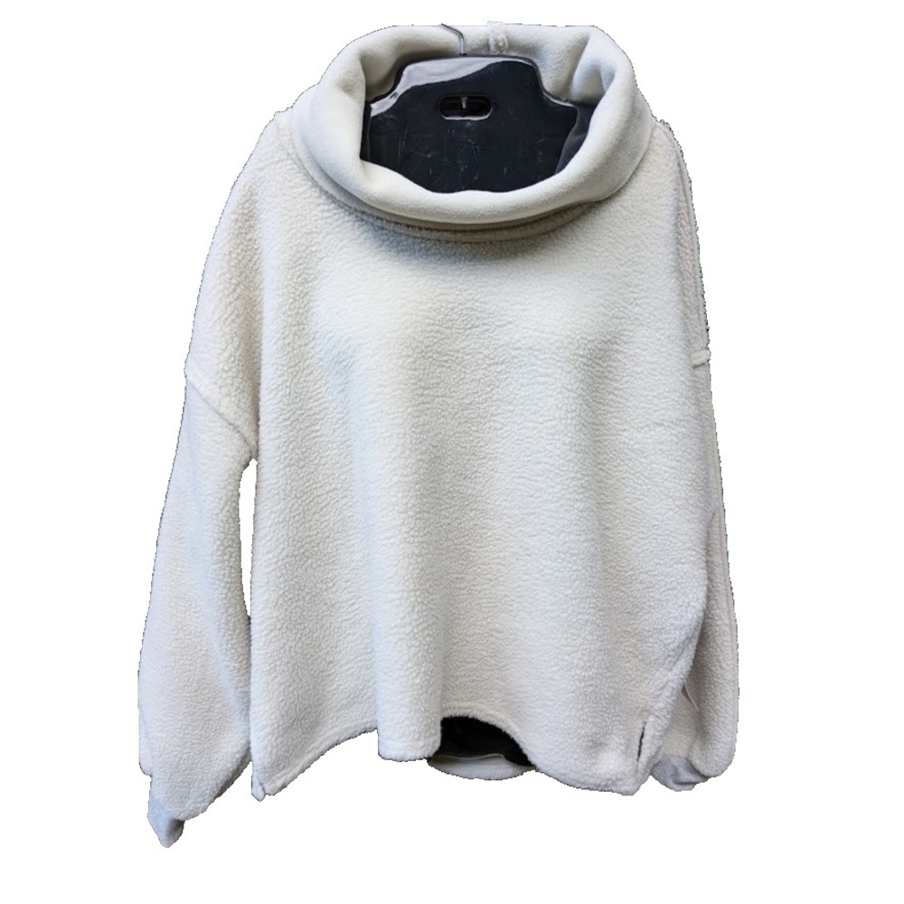 We The Free Womens Fleece Sweater M Cowl Neck Oversized Cozy Hygge Lagom New